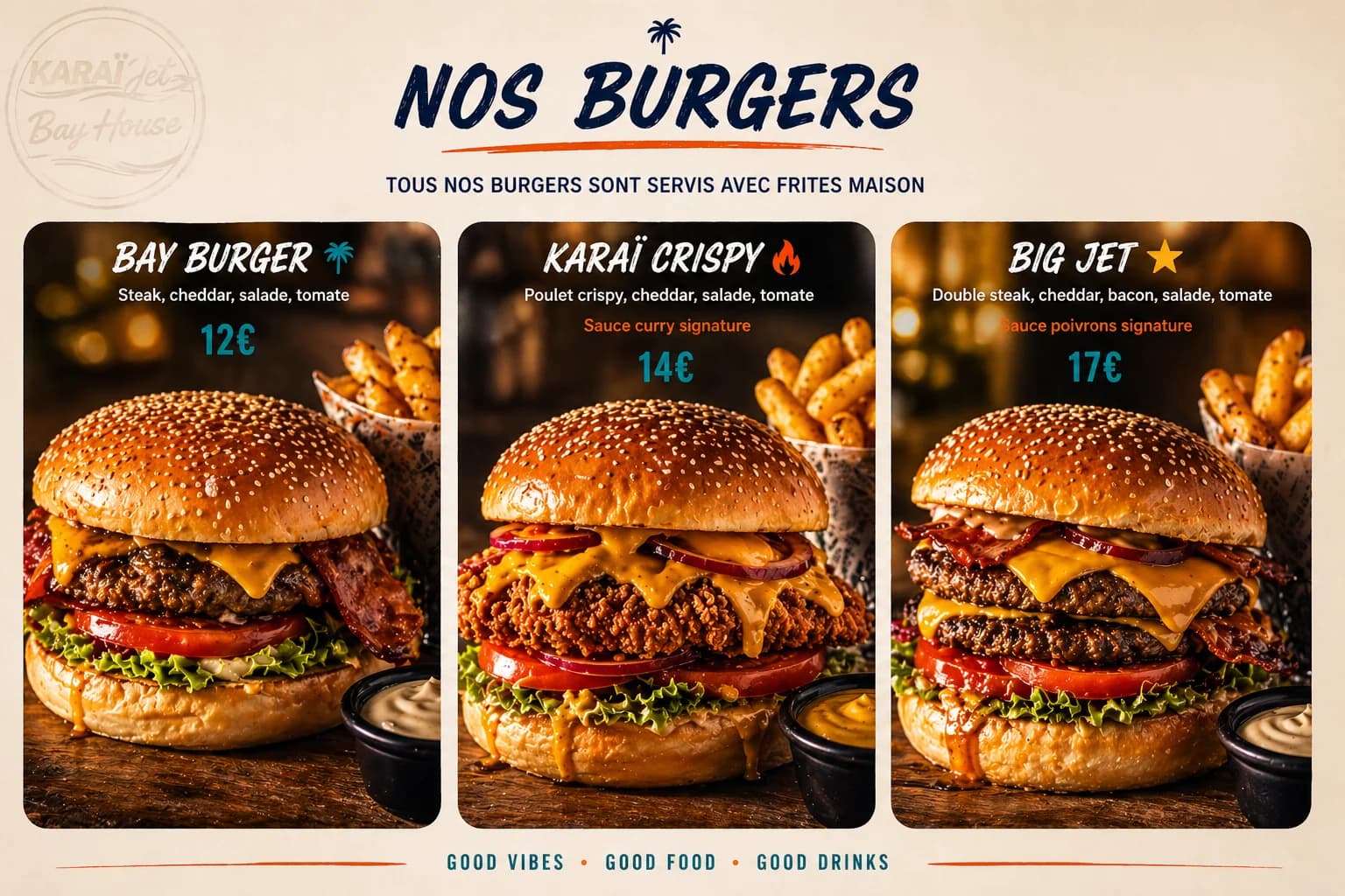 Pizzas, Burgers & More